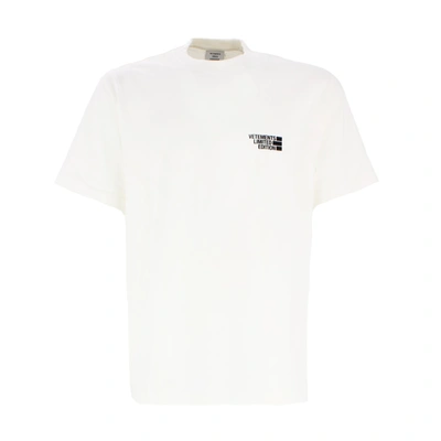 Shop Vetements Logo Limited Edition Tshirt In White