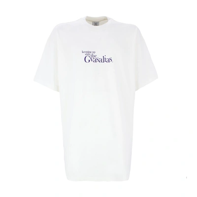 Shop Vetements Keeping Up With The Gvasalias T-shirt In White