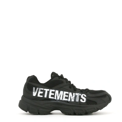 Shop Vetements Black Spike Sneakers