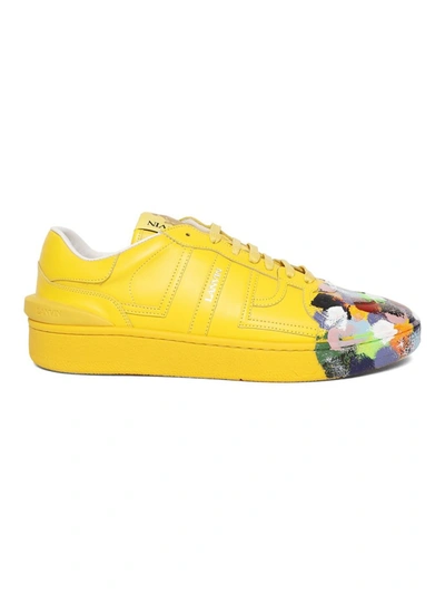 Shop Lanvin X Gallery Dept. Yellow Clay Low Top Sneakers