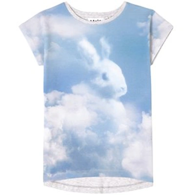 Shop Molo Cloud Rabbit Ragnhilde T-shirt In Blue