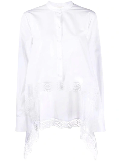 Shop Alexander Mcqueen Cotton Lace Shirt In White