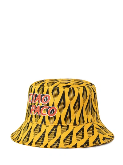 Shop Paco Rabanne Yellow Ciao Paco Bucket Hat