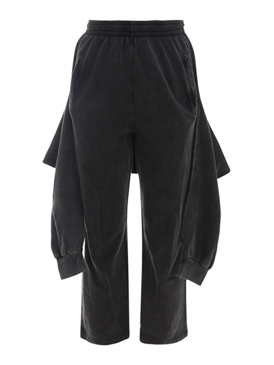 Shop Balenciaga Black Cotton Jumpsuit