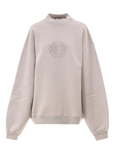 Shop Balenciaga Beige Cotton Sweatshirt