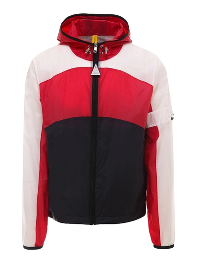 Shop Moncler Tricolour Nylon Jacket In Multicolour