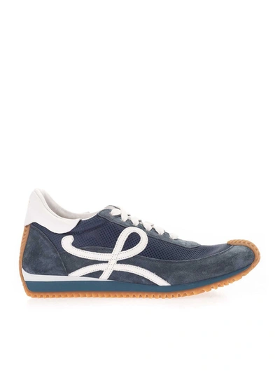 Shop Loewe Flow Runner Sneakers In Indigo Blue
