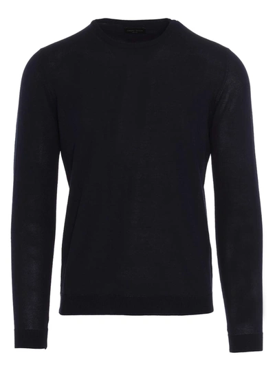 Shop Roberto Collina Terry Cotton-effect Sweater In Blue