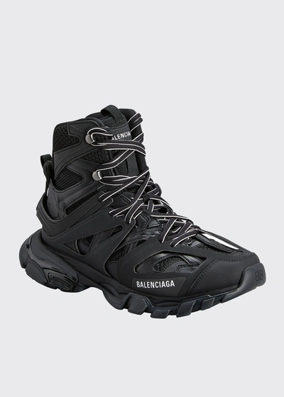 Shop Balenciaga Men's Track Hike Boots In 1000 Black