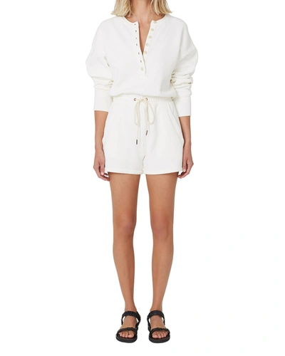 Shop Citizens Of Humanity Loulou Fleece Romper In Cassia