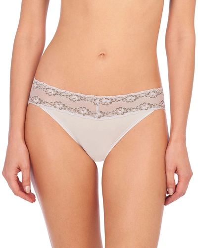 Shop Natori Bliss Perfection V-kini Briefs (one Size) In Mink/mineral