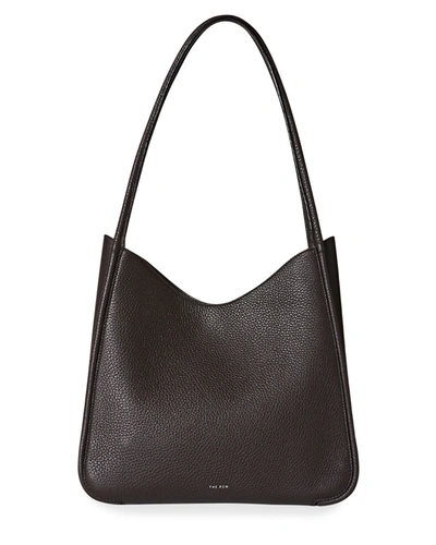 Shop The Row Symmetric Calfskin Tote Bag In Mocha Pld