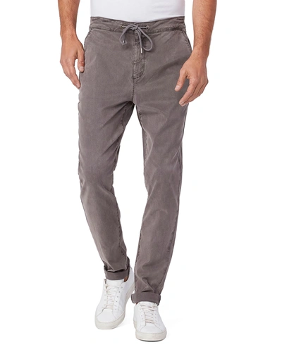 Shop Paige Men's Fraser Stretch Twill Cuffed Pants In Vintage Aluminum