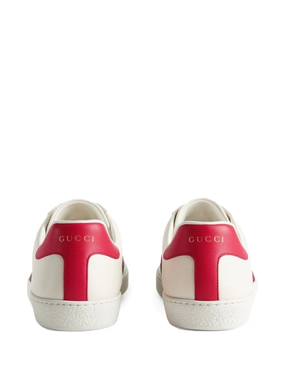 Shop Gucci X Freya Hartas Ace Low-top Sneakers In White