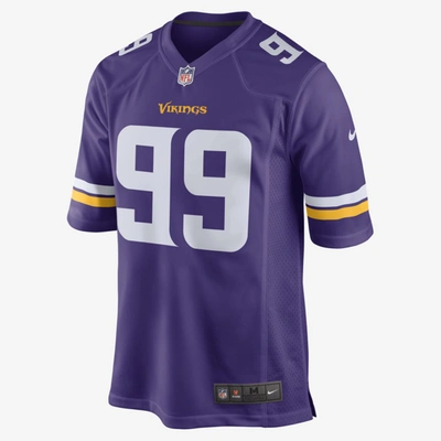 Shop Nike Nfl Minnesota Vikings Men's Game Football Jersey In Court Purple,white,gold