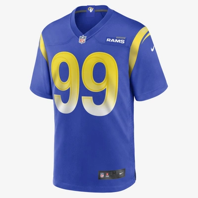 Shop Nike Men's Nfl Los Angeles Rams (aaron Donald) Game Football Jersey In Blue