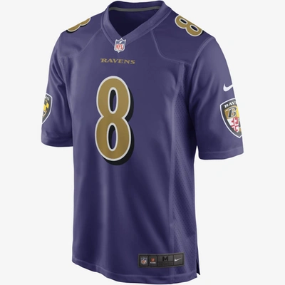 Shop Nike Men's Nfl Baltimore Ravens (lamar Jackson) Game Football Jersey In Purple