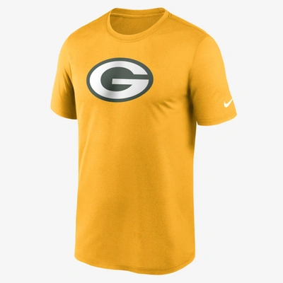 Shop Nike Men's Dri-fit Logo Legend (nfl Green Bay Packers) T-shirt In Yellow