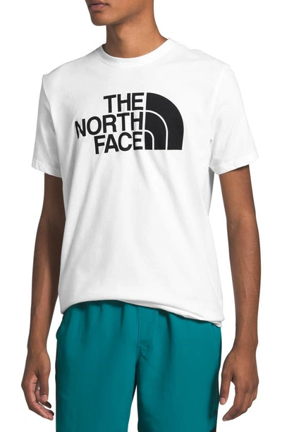 Shop The North Face Half Dome Logo Graphic Tee In Tnf White