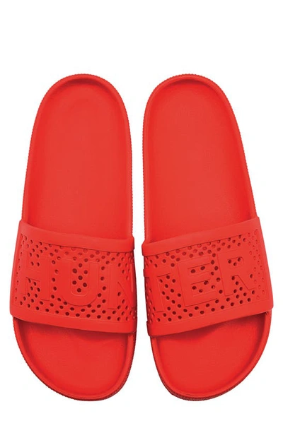 Shop Hunter Slide Sandal In  Red