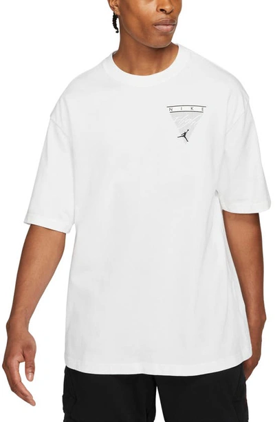Shop Jordan Nike Flight Graphic Tee In White/ Black