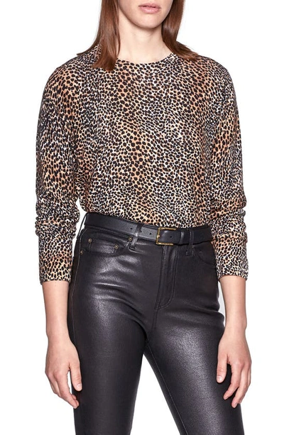 Shop Equipment Animal Print Wool Sweater In Trueblackmulti