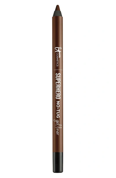 Shop It Cosmetics Superhero No-tug Gel Eyeliner In Brilliant Brown