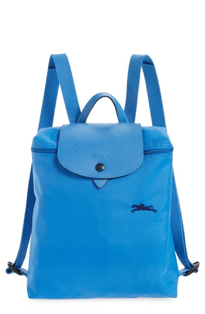 Shop Longchamp Le Pliage Club Backpack In Bright Blue