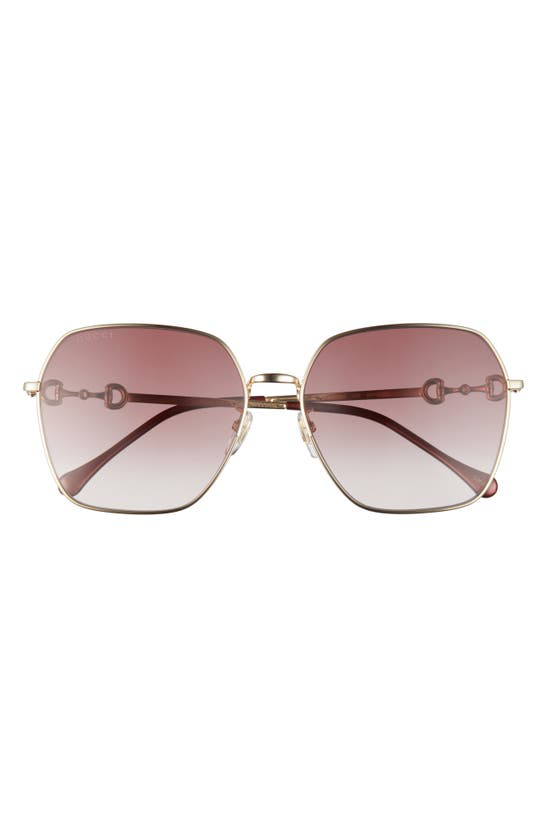 gucci 60mm square sunglasses