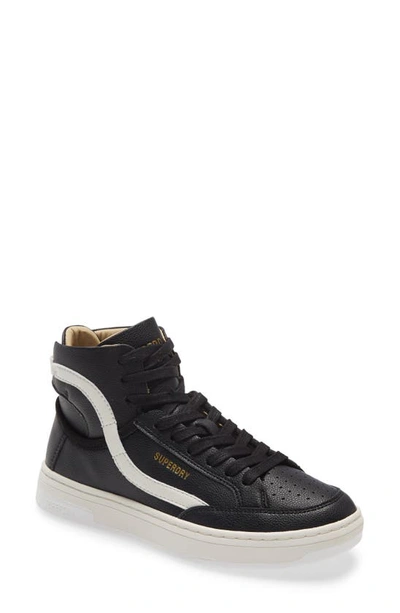 Superdry Women's Vegan Basket Lux Trainers Black / Black/white | ModeSens