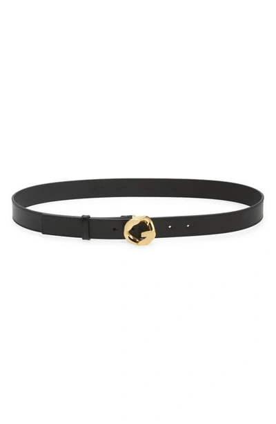 Shop Givenchy G-chain Buckle Leather Belt In Black