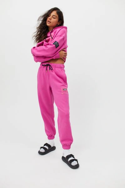 Shop P.e Nation Heads Up Logo Jogger Pant In Pink
