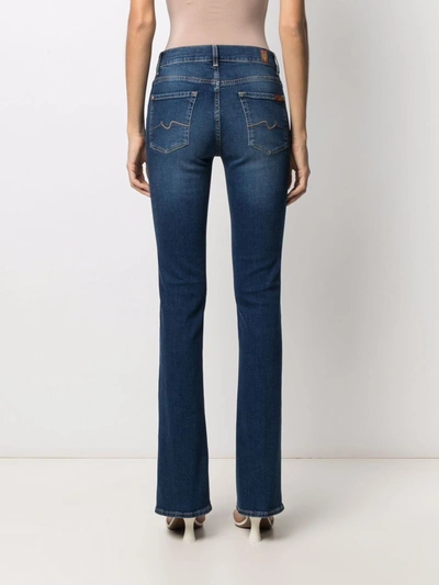 Shop 7 For All Mankind Bootcut Mid Blue Denim Jeans