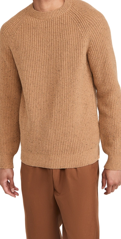 Shop A.p.c. Pull Ludo Sweater In Camel