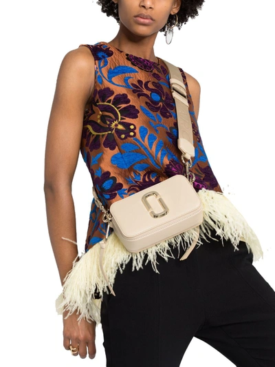 Shop Marc Jacobs Women's Beige Leather Shoulder Bag