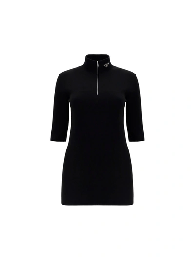 Shop Prada Women's Black Viscose Sweater