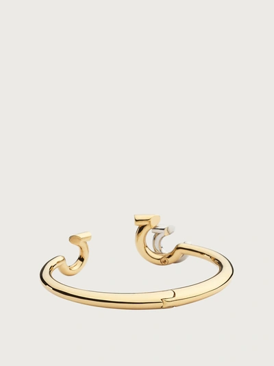 Shop Ferragamo Gancini Bracelet In Gold