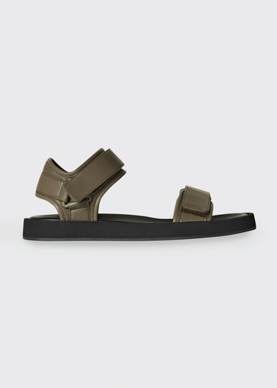 Shop The Row Hook-and-loop Sandals In Mangrove