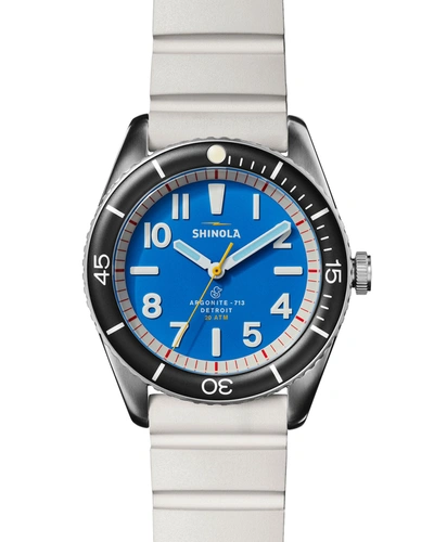 Shop Shinola Men's The Duck 42mm 2-strap Watch Gift Set In Bermuda Blue