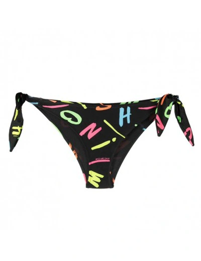 Shop Moschino Swimsuit Bikini Pant With All Over In Black