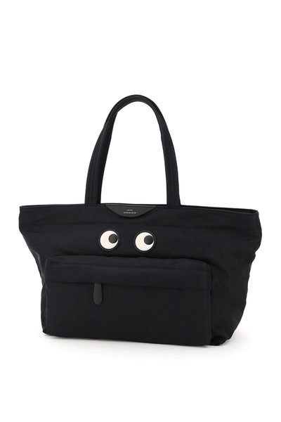 Shop Anya Hindmarch Econyl Tote Bag Eyes In Black