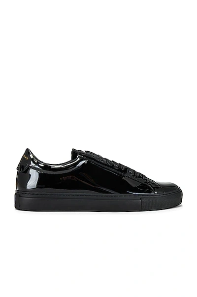 Shop Givenchy Patent Leather Urban Street Sneaker In Black