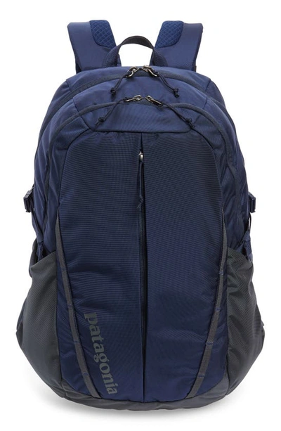Shop Patagonia 28 Liter Refugio Nylon Backpack In Classic Navy