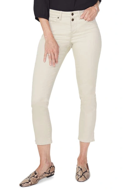 Shop Nydj Sheri High Waist Slim Fit Crop Jeans In Feather