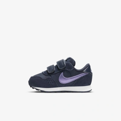 Shop Nike Md Valiant Baby/toddler Shoes In Thunder Blue,white,purple Pulse