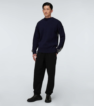 Shop Acne Studios Cotton Sweatpants In Black