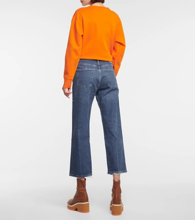 Shop Citizens Of Humanity Emery Mid-rise Cropped Jeans In Blue
