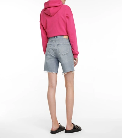 Shop Citizens Of Humanity Camilla High-rise Denim Shorts In Blue