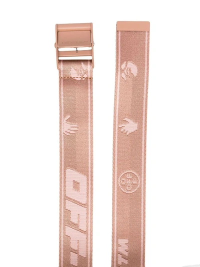 Shop Off-white Classic New Logo Industrial Belt Pink/nude