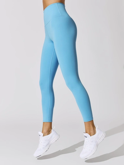 Carbon38 High Rise 7/8 Legging In Cloud Compression In Lake Blue